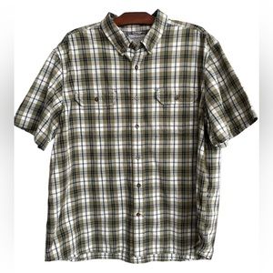 Carhartt Men's Shirt Relaxed Fit Button Up Short Sleeve Shirt Size 2XL EUC